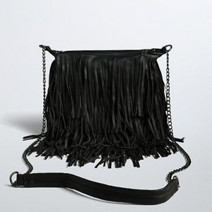 Faux Leather Cross Body   used 1x for a concert!!!